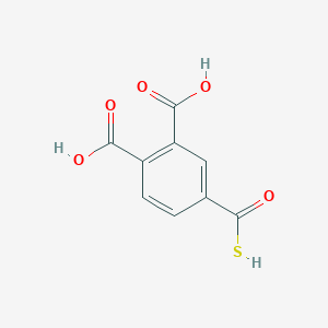 molecular formula C9H6O5S B14587216 4-(Sulfanylcarbonyl)benzene-1,2-dicarboxylic acid CAS No. 61260-14-8