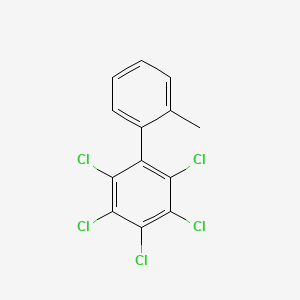 molecular formula C13H7Cl5 B14587234 2,3,4,5,6-Pentachloro-2'-methyl-1,1'-biphenyl CAS No. 61107-37-7