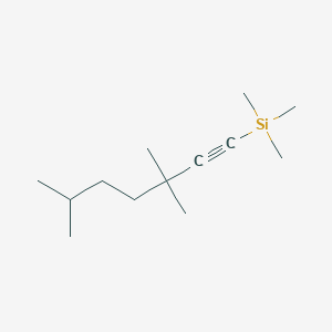 molecular formula C13H26Si B14587242 Trimethyl(3,3,6-trimethylhept-1-yn-1-yl)silane CAS No. 61076-00-4