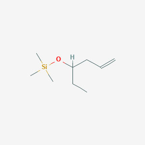 molecular formula C9H20OSi B14587246 [(Hex-5-en-3-yl)oxy](trimethyl)silane CAS No. 61077-58-5