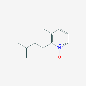 molecular formula C11H17NO B14587257 3-Methyl-2-(3-methylbutyl)-1-oxo-1lambda~5~-pyridine CAS No. 61314-63-4