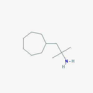 molecular formula C11H23N B1458726 1-环庚基-2-甲基丙烷-2-胺 CAS No. 1245617-95-1
