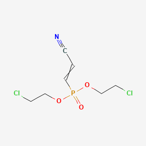 molecular formula C7H10Cl2NO3P B14587260 Bis(2-chloroethyl) (2-cyanoethenyl)phosphonate CAS No. 61256-79-9