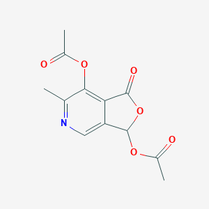 molecular formula C12H11NO6 B14587273 6-Methyl-1-oxo-1,3-dihydrofuro[3,4-c]pyridine-3,7-diyl diacetate CAS No. 61547-27-1