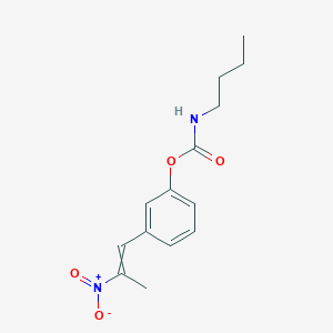 molecular formula C14H18N2O4 B14587330 3-(2-Nitroprop-1-en-1-yl)phenyl butylcarbamate CAS No. 61126-54-3