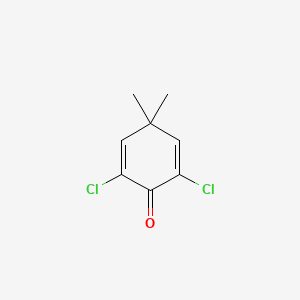 molecular formula C8H8Cl2O B14587356 2,6-Dichloro-4,4-dimethylcyclohexa-2,5-dien-1-one CAS No. 61305-56-4