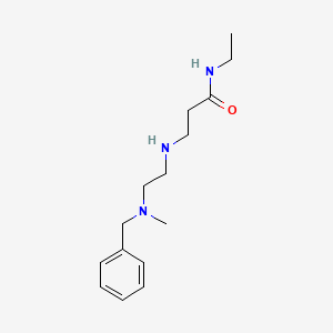 Propanamide, N-ethyl-3-[[2-[methyl(phenylmethyl)amino]ethyl]amino]-