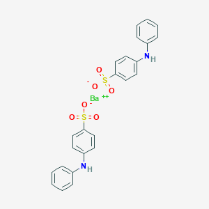 molecular formula C24H20BaN2O6S2 B145874 苯磺酸，4-(苯基氨基)-，钡盐 (2:1) CAS No. 6211-24-1