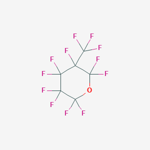 molecular formula C6F12O B14587415 2,2,3,3,4,4,5,6,6-Nonafluoro-5-(trifluoromethyl)oxane CAS No. 61340-74-7