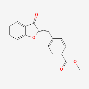 Benzoic acid, 4-[(3-oxo-2(3H)-benzofuranylidene)methyl]-, methyl ester