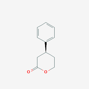 molecular formula C11H12O2 B14587454 2H-Pyran-2-one, tetrahydro-4-phenyl-, (4S)- CAS No. 61198-49-0