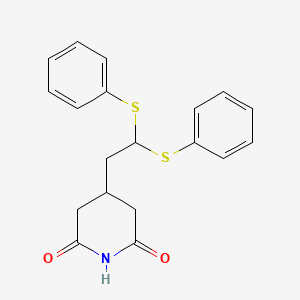 4-[2,2-Bis(phenylsulfanyl)ethyl]piperidine-2,6-dione