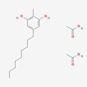 Acetic acid;2-methyl-5-nonylbenzene-1,3-diol