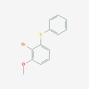 molecular formula C13H11BrOS B14587486 2-Bromo-1-methoxy-3-(phenylsulfanyl)benzene CAS No. 61405-50-3