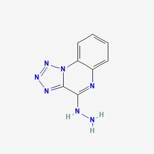 molecular formula C8H7N7 B14587496 4-Hydrazinyltetrazolo[1,5-a]quinoxaline CAS No. 61148-36-5