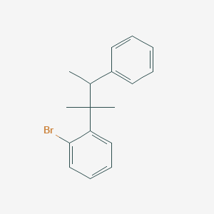 molecular formula C17H19Br B14587544 1-Bromo-2-(2-methyl-3-phenylbutan-2-yl)benzene CAS No. 61592-95-8