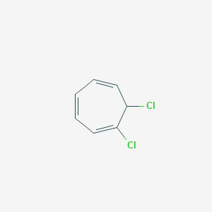 molecular formula C7H6Cl2 B14587579 1,7-Dichlorocyclohepta-1,3,5-triene CAS No. 61393-29-1