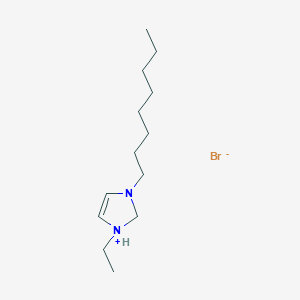 1-Ethyl-3-octyl-2,3-dihydro-1H-imidazol-1-ium bromide