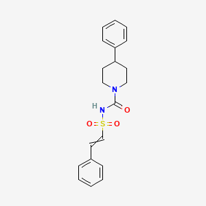 molecular formula C20H22N2O3S B14587605 4-Phenyl-N-(2-phenylethenesulfonyl)piperidine-1-carboxamide CAS No. 61298-87-1