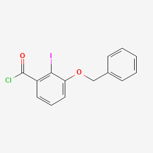 molecular formula C14H10ClIO2 B14587619 3-(Benzyloxy)-2-iodobenzoyl chloride CAS No. 61559-83-9