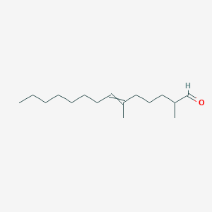 molecular formula C16H30O B14587668 2,6-Dimethyltetradec-6-enal CAS No. 61259-64-1