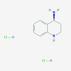 molecular formula C9H14Cl2N2 B1458769 (S)-1,2,3,4-Tetrahydro-quinolin-4-ylamine dihydrochloride CAS No. 1965305-30-9