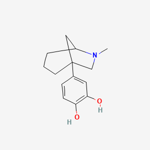 4-(6-Methyl-6-azabicyclo[3.2.1]octan-1-yl)benzene-1,2-diol