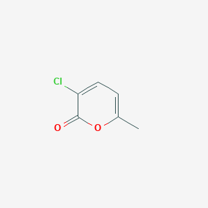 molecular formula C6H5ClO2 B14587719 3-Chloro-6-methyl-2H-pyran-2-one CAS No. 61550-09-2