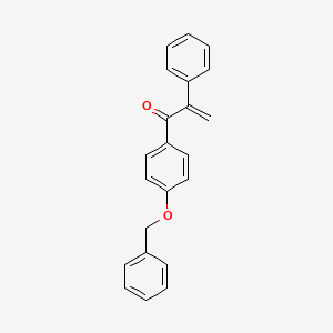 molecular formula C22H18O2 B14587745 1-[4-(Benzyloxy)phenyl]-2-phenylprop-2-en-1-one CAS No. 61078-55-5