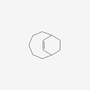 molecular formula C11H18 B14587752 Bicyclo[5.2.2]undec-8-ene CAS No. 61244-49-3