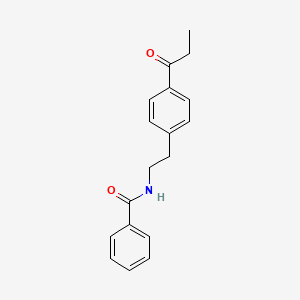 N-[2-(4-Propanoylphenyl)ethyl]benzamide