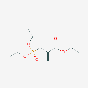 molecular formula C10H19O5P B14587786 Ethyl 2-[(diethoxyphosphoryl)methyl]prop-2-enoate CAS No. 61203-64-3