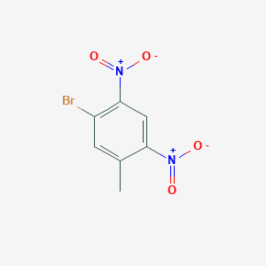 molecular formula C7H5BrN2O4 B145878 1-Bromo-5-methyl-2,4-dinitrobenzene CAS No. 136833-29-9