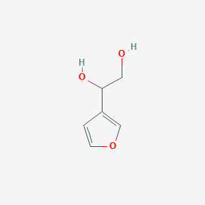 molecular formula C6H8O3 B14587809 1-(Furan-3-yl)ethane-1,2-diol CAS No. 61063-45-4