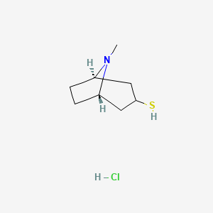 molecular formula C8H16ClNS B1458783 托品-3-硫醇盐酸盐 CAS No. 908266-48-8
