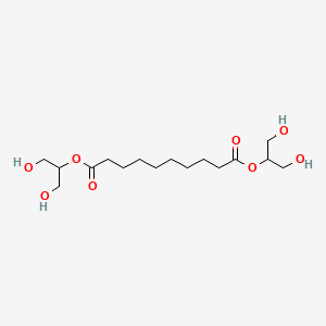 molecular formula C16H30O8 B14587831 Bis(1,3-dihydroxypropan-2-yl) decanedioate CAS No. 61576-59-8