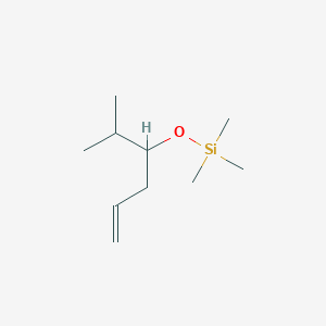 molecular formula C10H22OSi B14587838 Silane, trimethyl[[1-(1-methylethyl)-3-butenyl]oxy]- CAS No. 61077-59-6