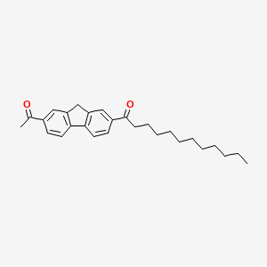 1-(7-Acetyl-9H-fluoren-2-YL)dodecan-1-one