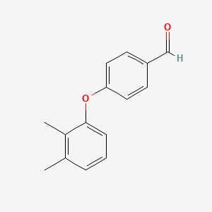 molecular formula C15H14O2 B14587889 Benzaldehyde, 4-(2,3-dimethylphenoxy)- CAS No. 61343-93-9