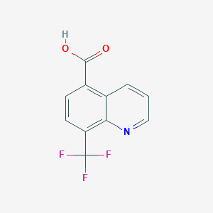 molecular formula C11H6F3NO2 B1458795 8-(三氟甲基)喹啉-5-羧酸 CAS No. 253787-47-2