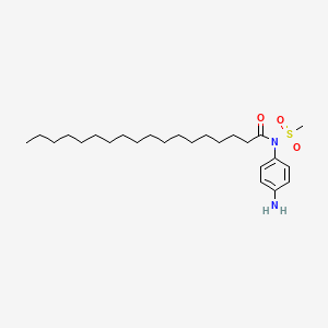 molecular formula C25H44N2O3S B14587956 N-(4-Aminophenyl)-N-(methanesulfonyl)octadecanamide CAS No. 61068-62-0