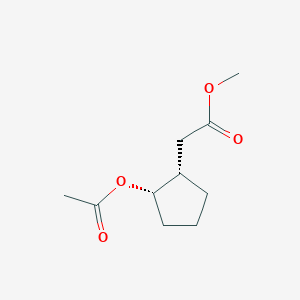 molecular formula C10H16O4 B14587981 Methyl [(1S,2S)-2-(acetyloxy)cyclopentyl]acetate CAS No. 61402-55-9