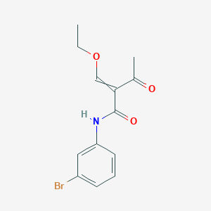 molecular formula C13H14BrNO3 B14588015 N-(3-Bromophenyl)-2-(ethoxymethylidene)-3-oxobutanamide CAS No. 61643-52-5