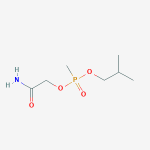 molecular formula C7H16NO4P B14588022 2-Amino-2-oxoethyl 2-methylpropyl methylphosphonate CAS No. 61388-32-7