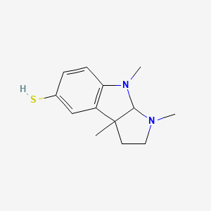 1,3a,8-Trimethyl-1,2,3,3a,8,8a-hexahydropyrrolo[2,3-b]indole-5-thiol