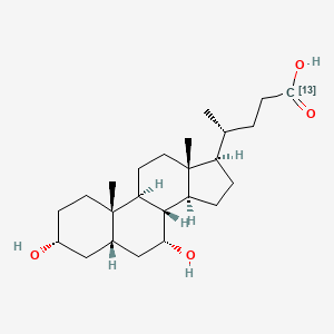 molecular formula C24H40O4 B1458803 Chenodeoxycholic acid-24-13C CAS No. 52918-92-0