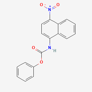 molecular formula C17H12N2O4 B14588040 Phenyl (4-nitronaphthalen-1-yl)carbamate CAS No. 61295-99-6