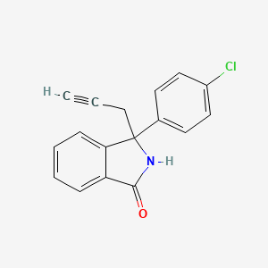 3-(4-Chlorophenyl)-3-(prop-2-yn-1-yl)-2,3-dihydro-1H-isoindol-1-one