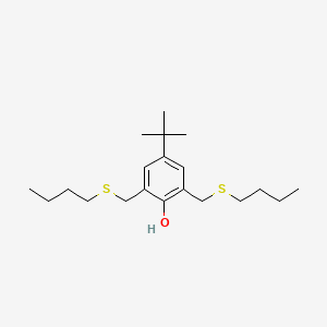 4-Tert-butyl-2,6-bis[(butylsulfanyl)methyl]phenol