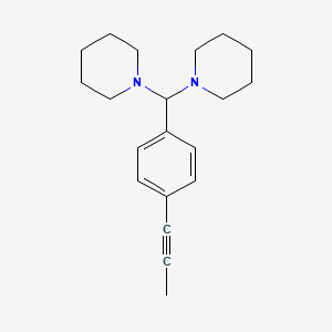 1,1'-{[4-(Prop-1-yn-1-yl)phenyl]methylene}dipiperidine